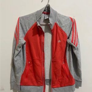 adidas Red and Gray Kids Sweatshirt